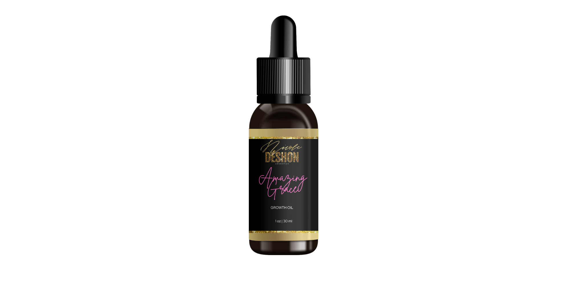 Nicole Déshon Amazing Grace Growth Oil – Extra Strength Ayurvedic Hair and Scalp Treatment with Biotin and Herbs