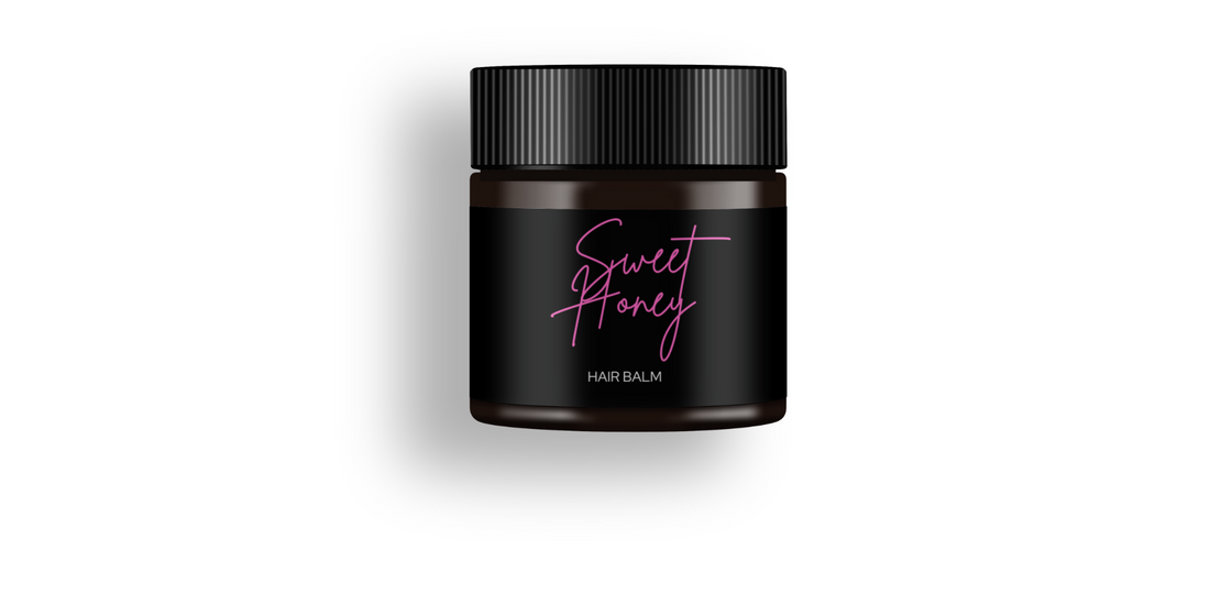 “Nicole Déshon Sweet Honey Hair Balm with babassu oil, honey, and shea butter for sealing moisture